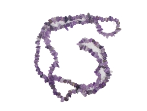 Stone Chip Strand: Amethyst 36" 
