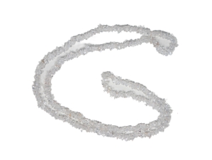 Stone Chip Strand: Crystal 36" 
