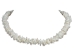 Stone Chip Necklace: White 18" - 71-HS110218 (Y1XC12)