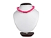 Stone Chip Necklace: Pink 16" - 71-HS110416 (8UQ)
