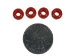 9mm Plastic Crow Beads: Red Opaque (1000/bag) - 71420578-03 (Y1R)