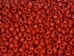9mm Plastic Crow Beads: Red Opaque (1000/bag) - 71420578-03 (10UF)