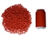 9mm Plastic Crow Beads: Red Opaque (1000/bag) - 71420578-03 (10UF)