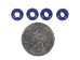 9mm Plastic Crow Beads: Blue Opaque (1000/bag) - 71420578-04 (Y1R)