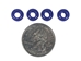9mm Plastic Crow Beads: Blue Opaque (1000/bag) - 71420578-04 (10UF)