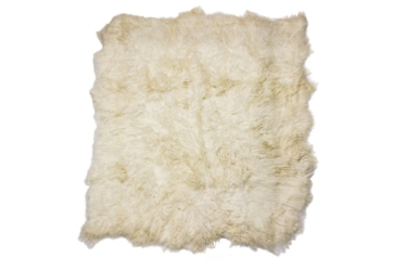Icelandic Sheepskin Rug: ~8x9 ft: White 