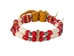 Iroquois Bone Anklet Bracelet: Red - 81-700-RD (Y2K)