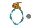 Iroquois Bone Anklet Bracelet: Turquoise - 81-700-TQ (Y2K)