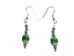 Iroquois Chevron Earrings: Green - 82-02-G (Y2H)