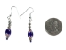 Iroquois Chevron Earrings: Royal Blue & Silver - 82-02-P (Y2HC17)