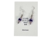 Iroquois Chevron Earrings: Royal Blue & Silver - 82-02-P (Y2HC17)