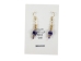 Iroquois Chevron Earrings: Royal Blue & Gold - 82-02-PG (Y2HC17)