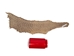 Suede Carp Leather: Dark Driftwood - 870-4S-20A (8UL31)