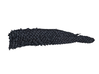 Suede Carp Leather: Ebony Mist 