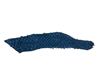 Suede Carp Leather: Mediterranean Blue 