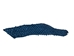 Suede Carp Leather: Mediterranean Blue  - 870-4S-46 (8UL31)