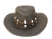 Leather Hat with Band and 6 Alligator Teeth: Gallery Item - 1174-HA6-50-G4742 (Y2ORH)