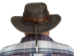 Leather Hat with Band and 6 Alligator Teeth: Gallery Item - 1174-HA6-50-G4742 (Y2ORH)