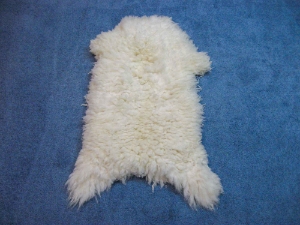 Romanian Sheepskin: Natural White: Gallery Item 