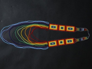 Colombian Beaded Pattern Necklace: Gallery Item 