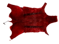 Dyed Springbok Skin: #1: Deep Red: Gallery Item 