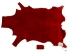 Dyed Springbok Skin: Select Grade: Deep Red: Gallery Item - 155-SEL-DR-G6959 (Y1FRA)