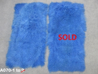 Discounted Tibet Lamb Plate: Dyed Royal Blue: Gallery Item 