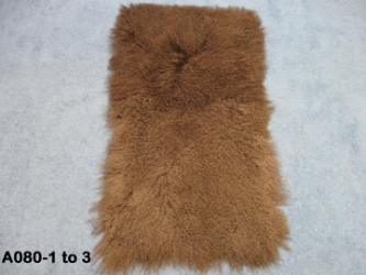 Discounted Tibet Lamb Plate: Dyed Chocolate Brown: Gallery Item 