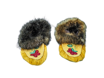 Cree Smoked Moose Moccasins: Gallery Item cree smoked moosehide moccasins