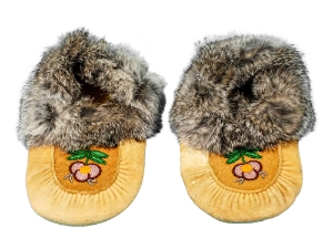 Cree Smoked Moose Moccasins: Gallery Item cree smoked moosehide moccasins
