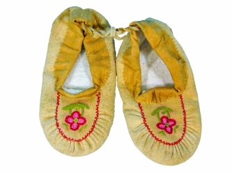 Cree Smoked Moose Moccasins: Gallery Item cree smoked moosehide moccasins