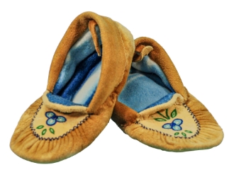 Cree Smoked Moose Moccasins: Gallery Item cree smoked moosehide moccasins