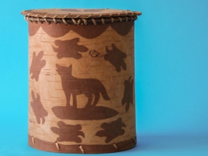 Attikamek Birchbark Rogan/Basket: Gallery Item 