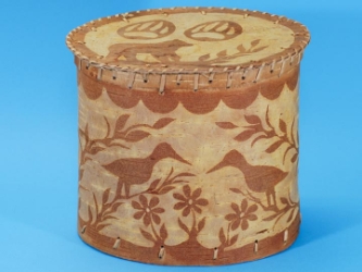 Attikamek Birchbark Rogan/Basket: Gallery Item 