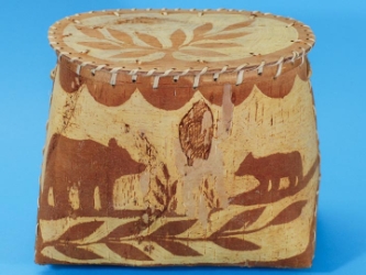 Attikamek Birchbark Rogan/Basket: Gallery Item 