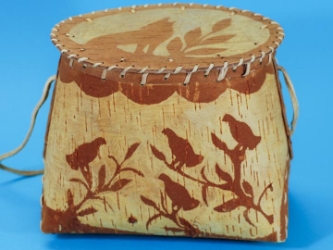 Attikamek Birchbark Rogan/Basket: Gallery Item 