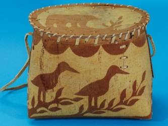 Attikamek Birchbark Rogan/Basket: Gallery Item 