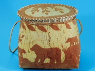 Attikamek Birchbark Rogan/Basket: Gallery Item 