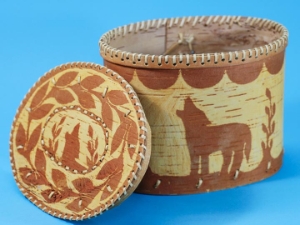 Attikamek Birchbark Rogan/Basket: Gallery Item 