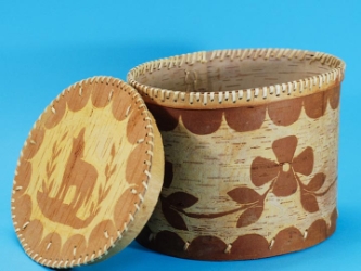 Attikamek Birchbark Rogan/Basket: Gallery Item 