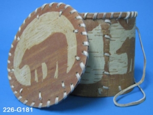 Attikamek Birchbark Rogan/Basket: Gallery Item 