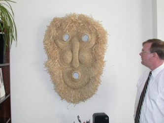 Extra Large Corn Husk Mask: Gallery Item 