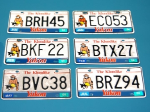 Yukon/Klondike Used License Plate: Gallery Item 