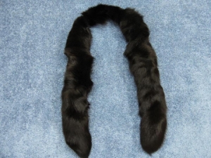 Black Dyed Fox Fling: Gallery Item fox flings, fox fur flings, fox fur boas, fox fur scarves
