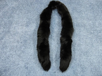 Black Dyed Fox Fling: Gallery Item fox flings, fox fur flings, fox fur boas, fox fur scarves