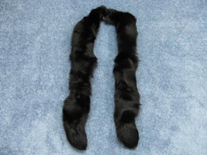 Black Dyed Fox Fling: Gallery Item fox flings, fox fur flings, fox fur boas, fox fur scarves