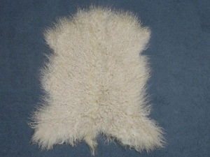 Angora Goatskin: #1: Medium: White: Gallery Item 