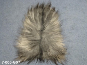 Icelandic Sheepskin: Gray: 90-100cm or 36" to 40": Gallery Item 