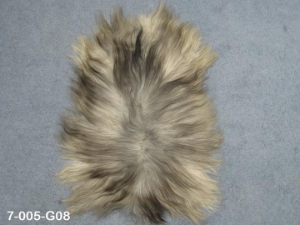 Icelandic Sheepskin: Gray: 90-100cm or 36" to 40": Gallery Item 