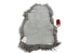Dyed Icelandic Sheepskin: Gray Dark Tops: 90-100 cm or 36" to 40": Gallery Item - 7-00GD-G1446 (Y2DRA)